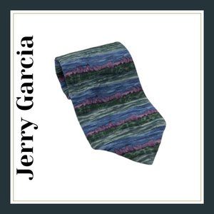 Jerry Garcia Butterfly II Collectible Eight Blue Purple Green Waves Neckwear Tie